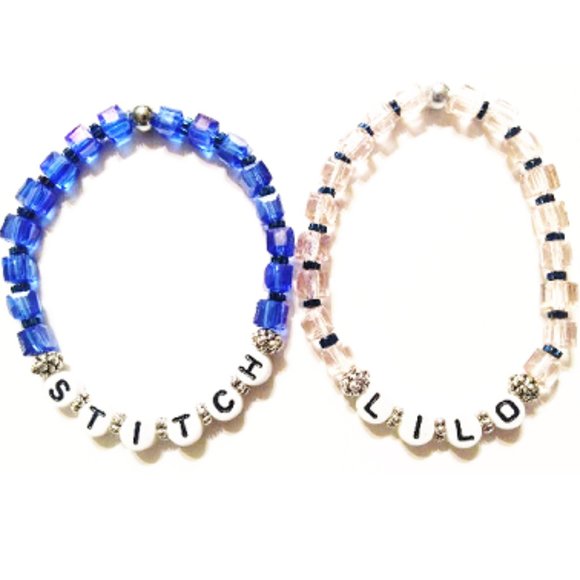 Disney Lilo & Stitch inspired Beaded Bracelet Set - Picture 2 of 6